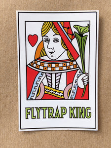 All five Flytrap King vinyl stickers!-Flytrap King