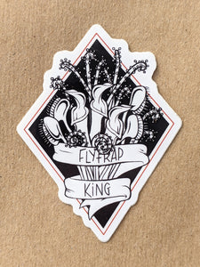 All five Flytrap King vinyl stickers!-Flytrap King