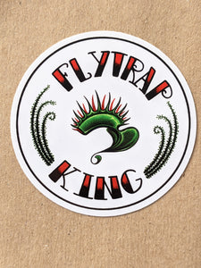 All five Flytrap King vinyl stickers!-Flytrap King